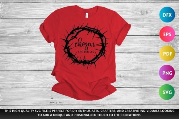 CHOSEN SVG Christian SVG for Graphics and Crafts