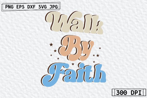 Christian Retro Graphics for Faith-Based Crafts Branding