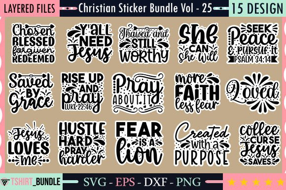 Christian Sticker Bundle Vol 25: Graphics & Crafts Review