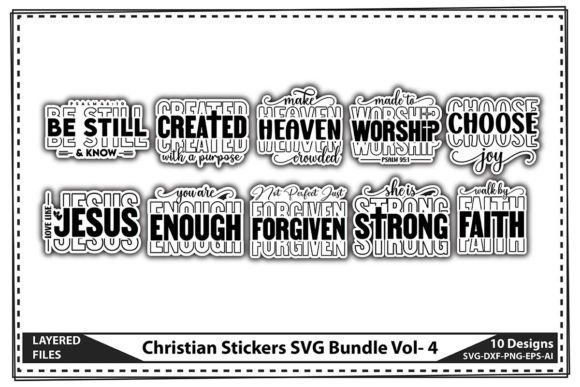 Christian Stickers SVG Bundle Vol-4: Graphics & Crafts Review