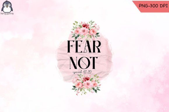 Fear Not Christian Sublimation Graphics for Crafts