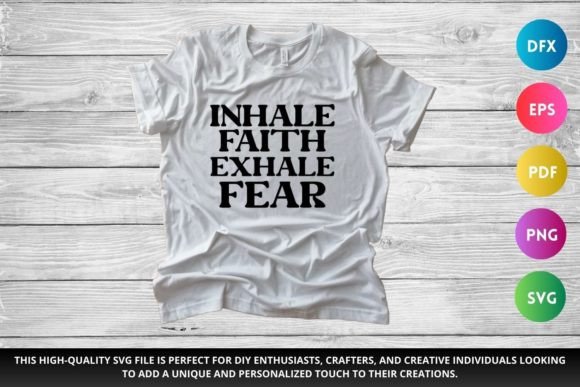 Inhale Faith Christian SVG: Graphics for Crafts