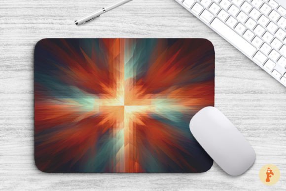 Mouse Pad Abstract Christian Cross Graphics & Backgrounds